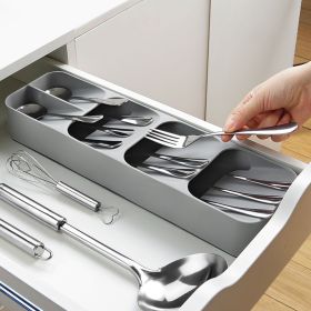 1pc Multifunctional Knife And Fork Compartment Storage Box; Cutlery Spoon Box Knife And Fork Divider Organizer; Kitchen Drawer Storage Box Tray; 1pc Multifunctional Knife And Fork Compartment Storage Box; Cutlery Spoon Box Knife And Fork Divider Organizer; Kitchen Drawer Storage Box Tray;